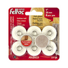 Feltac 1" Round Hollow Nail Mounting Disc Heavy Duty Self Adhesive Felt Pads