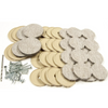 Feltac 1 1/8" and 1 1/2" Heavy-Duty Round Felt Pads