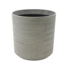 Biella Cylinder Plastic Planters, Stone