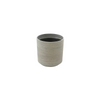 Biella Cylinder Plastic Planters, Stone